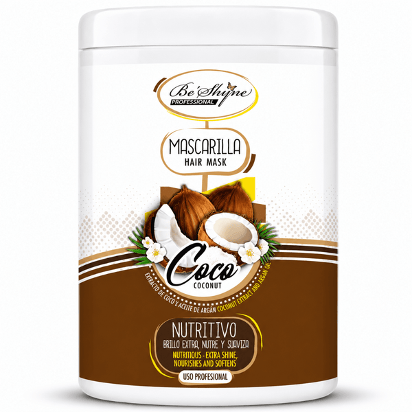 Be´Shyne – Mascarilla Capilar Nutritiva Coco y Argán para Cabello Seco 1kg