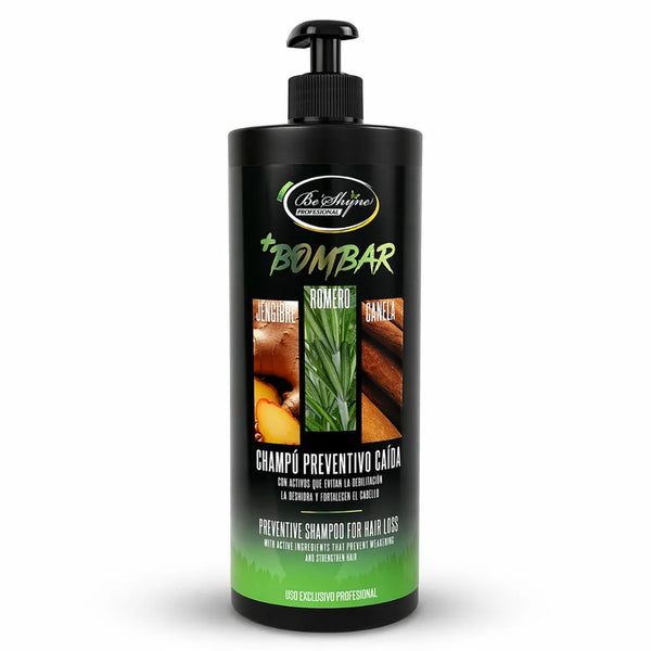 Be Shyne – Champú Nutritivo Anticaída con Romero para Crecimiento Capilar 1000ml