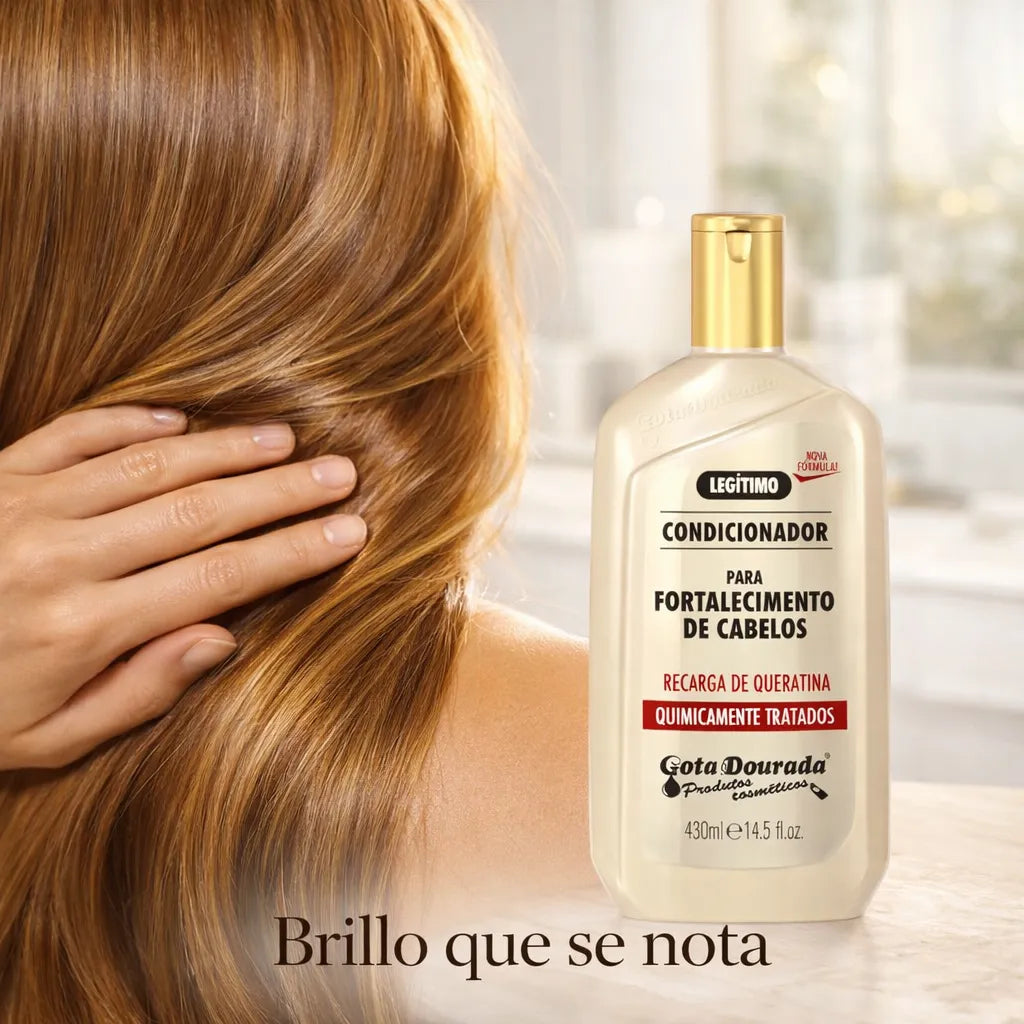 Gota Dourada – Acondicionador Recarga de Queratina para Cabello Tratado Químicamente 430ml