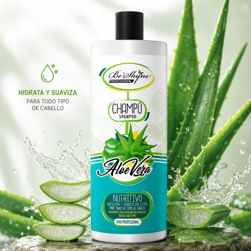 Be´Shyne – Champú Aloe Vera Nutritivo para Todo Tipo de Cabello 1L