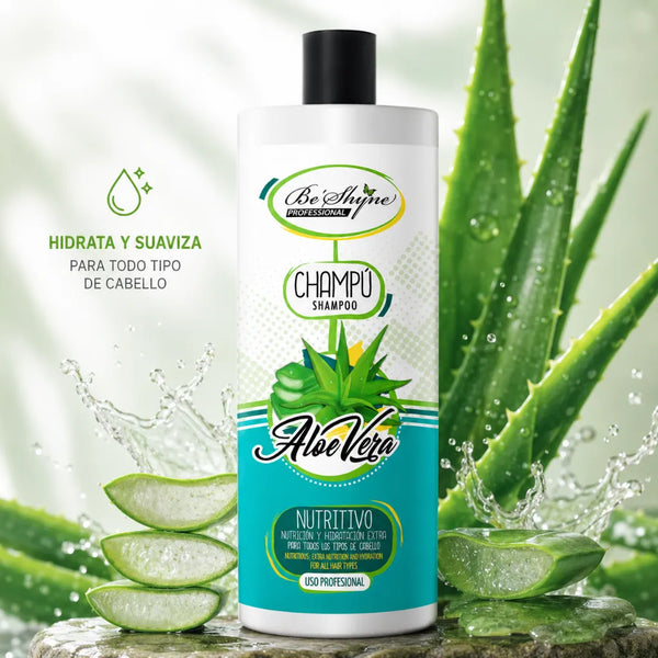 Be´Shyne – Champú Aloe Vera Nutritivo para Todo Tipo de Cabello 1L