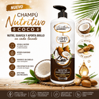 Beshyne – Champú Nutritivo con Coco y Aceite de Argán para Cabello Seco 1L