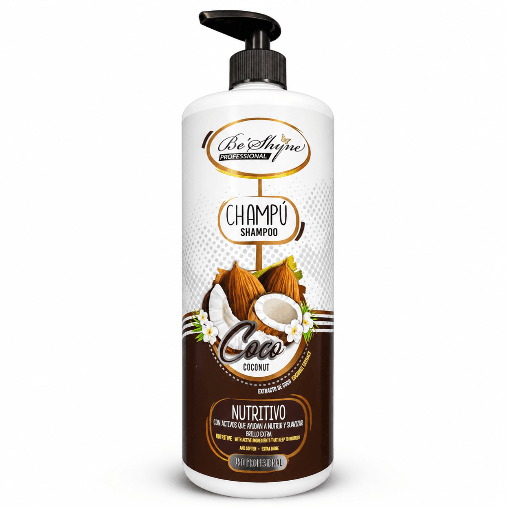 Beshyne – Champú Nutritivo con Coco y Aceite de Argán para Cabello Seco 1L