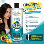 Be'Shyne – Champú Crece Pelo con Biotina y Pantenol para Cabello Frágil 1000ml