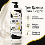 Be'Shyne – Champú acondicionador para cabello suave Milk Ritual 1000 ml