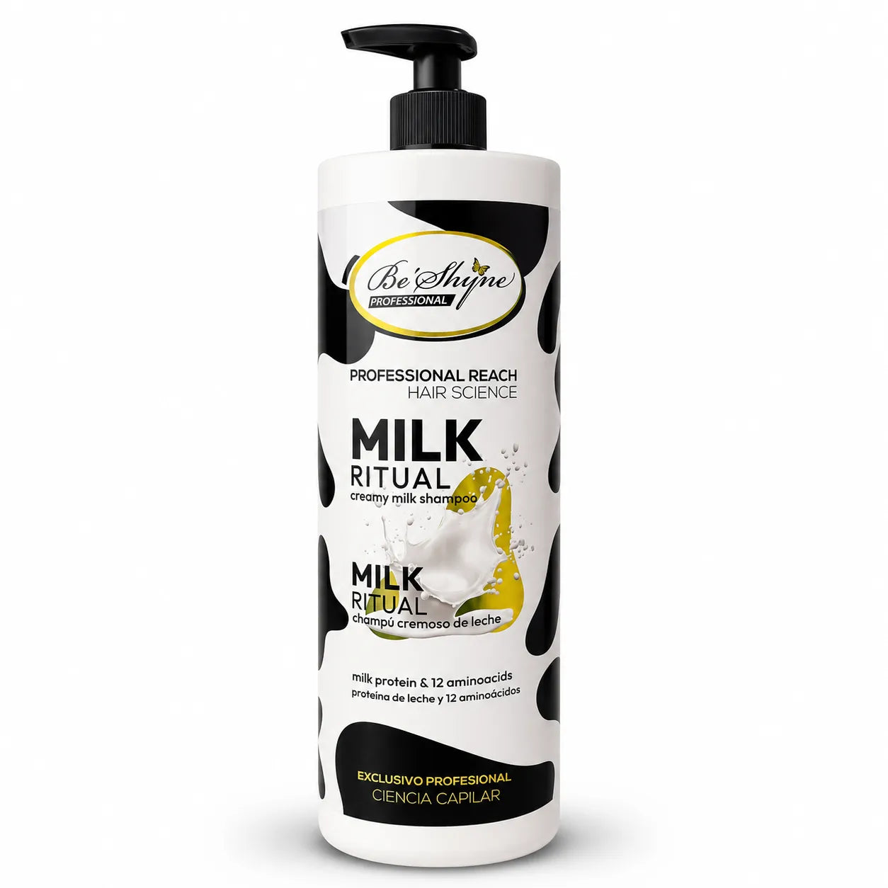 Be'Shyne – Champú acondicionador para cabello suave Milk Ritual 1000 ml
