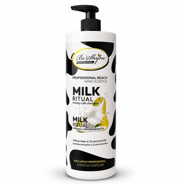 Be'Shyne – Champú acondicionador para cabello suave Milk Ritual 1000 ml
