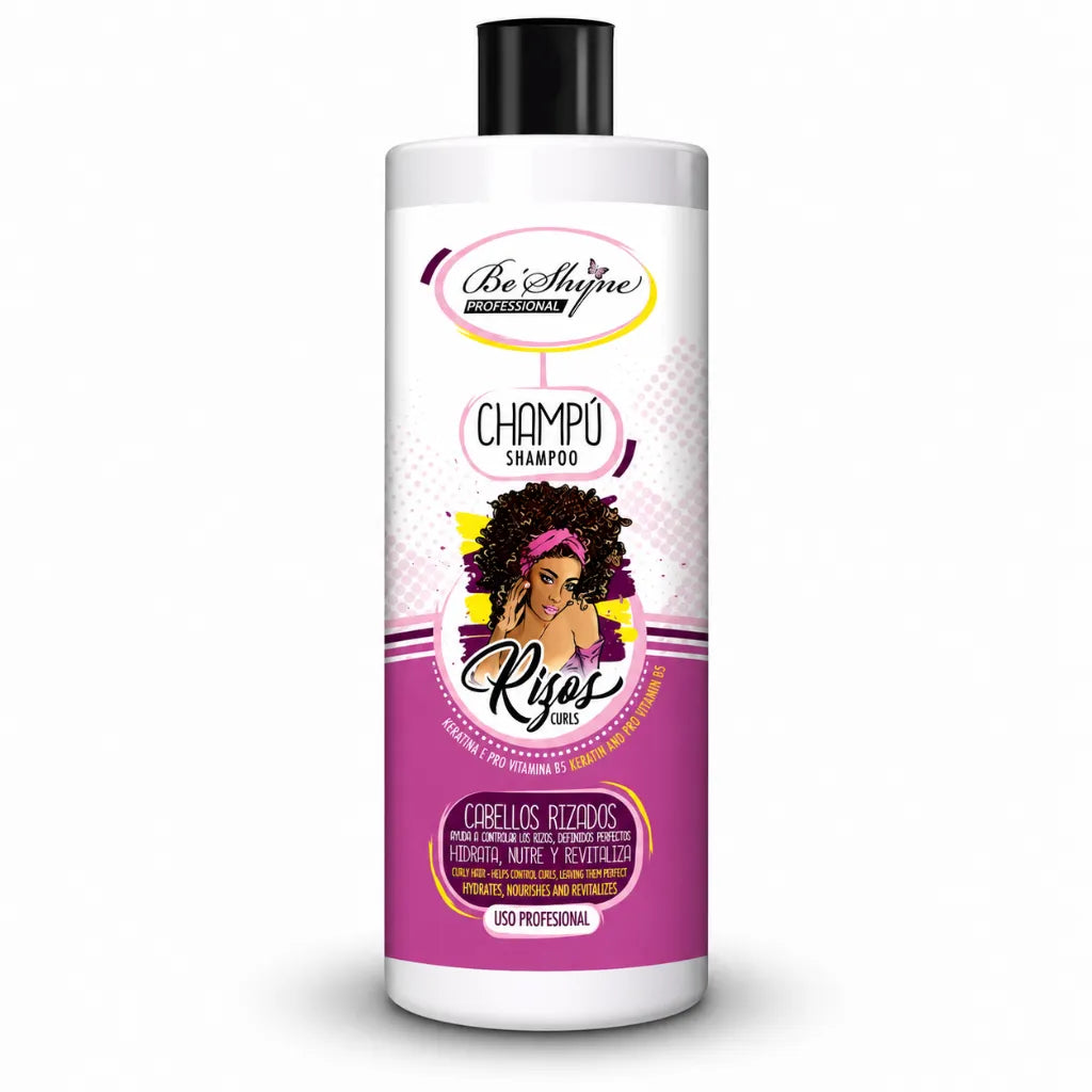 Be’Shyne – Champú para Rizos con Queratina y Pro Vitamina B5 1000ml