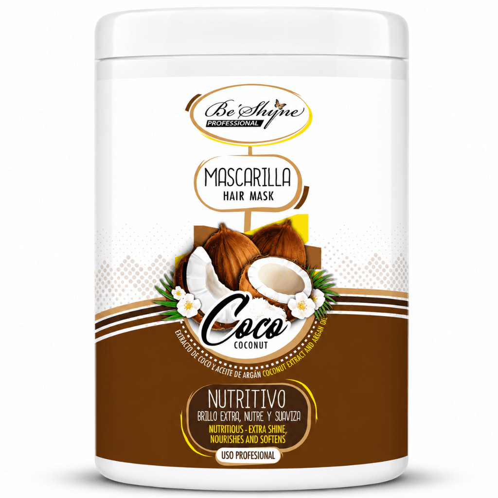 Be´Shyne – Mascarilla Capilar Nutritiva Coco y Argán para Cabello Seco 1kg