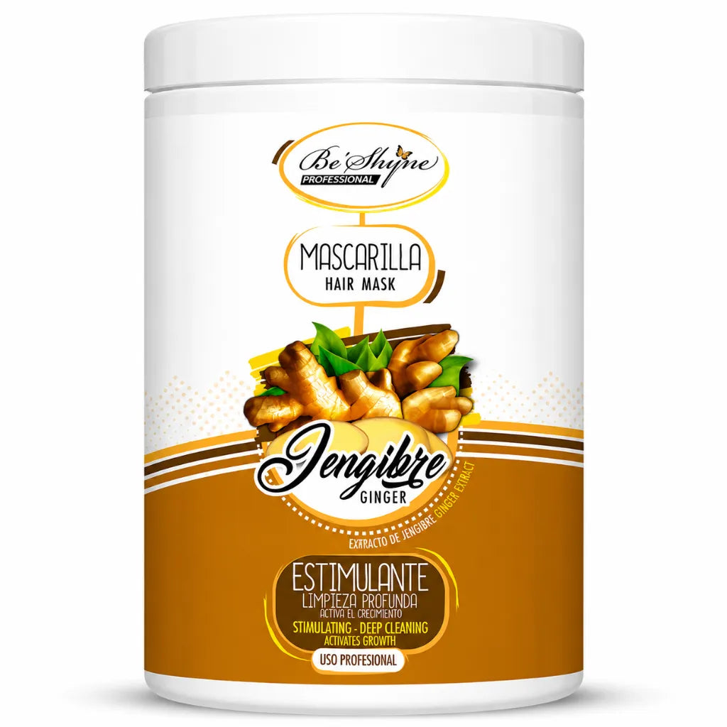 Be´Shyne – Mascarilla Capilar Estimulante con Jengibre para Todo Tipo de Cabello 1L