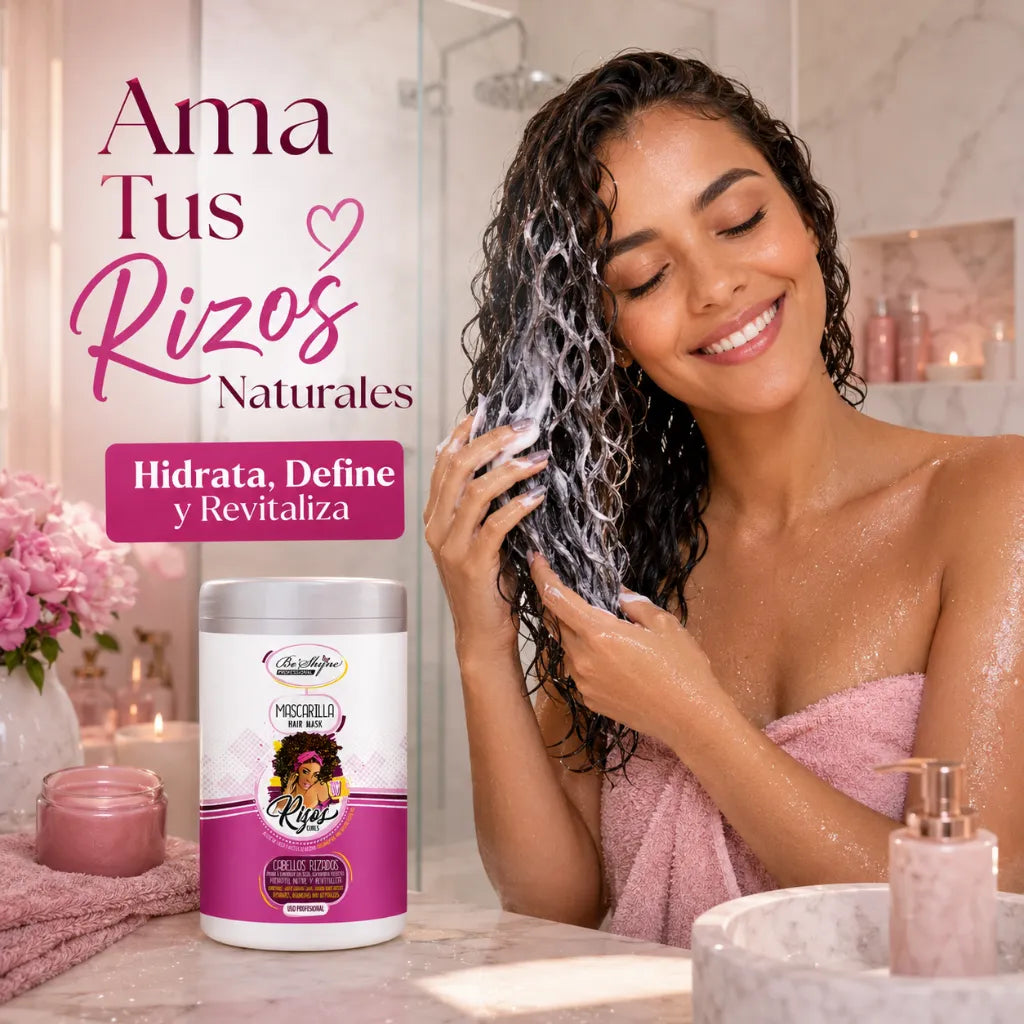 Be´Shyne – Mascarilla Capilar para Cabello Rizado con Keratina y Pro Vitamina B5 1kg