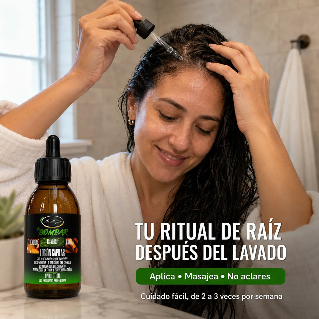 Be'Shyne +Bombar – Loción capilar para cabello con caída 125 ml