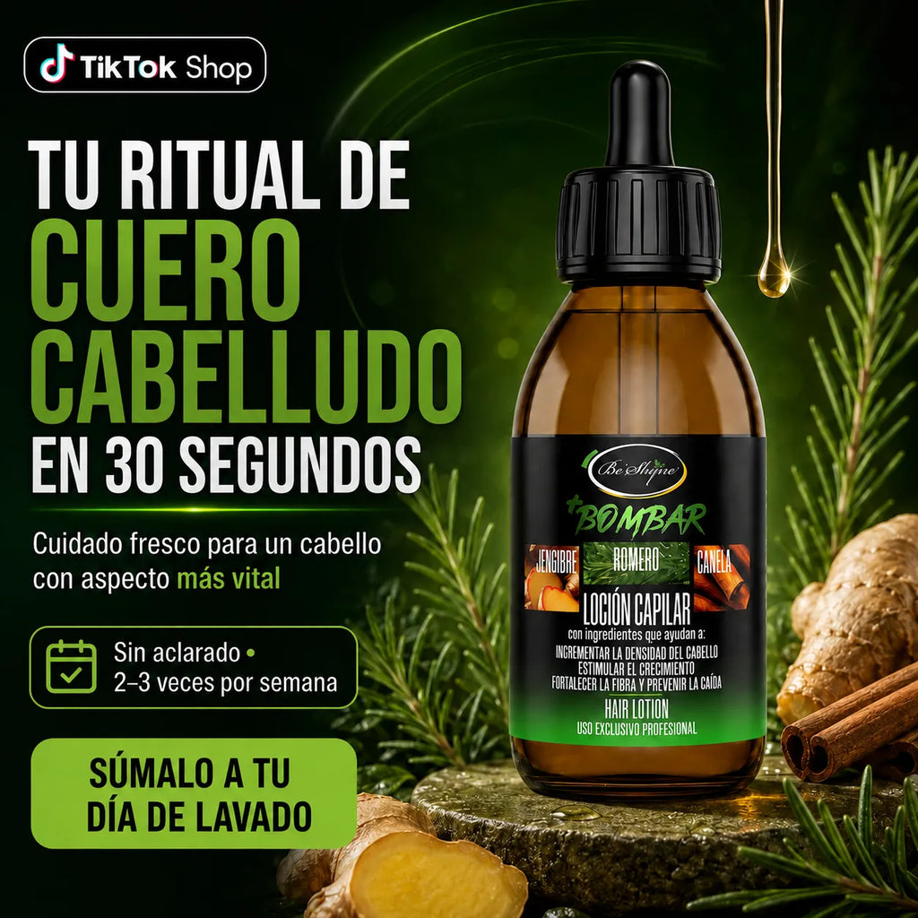 Be'Shyne +Bombar – Loción capilar para cabello con caída 125 ml