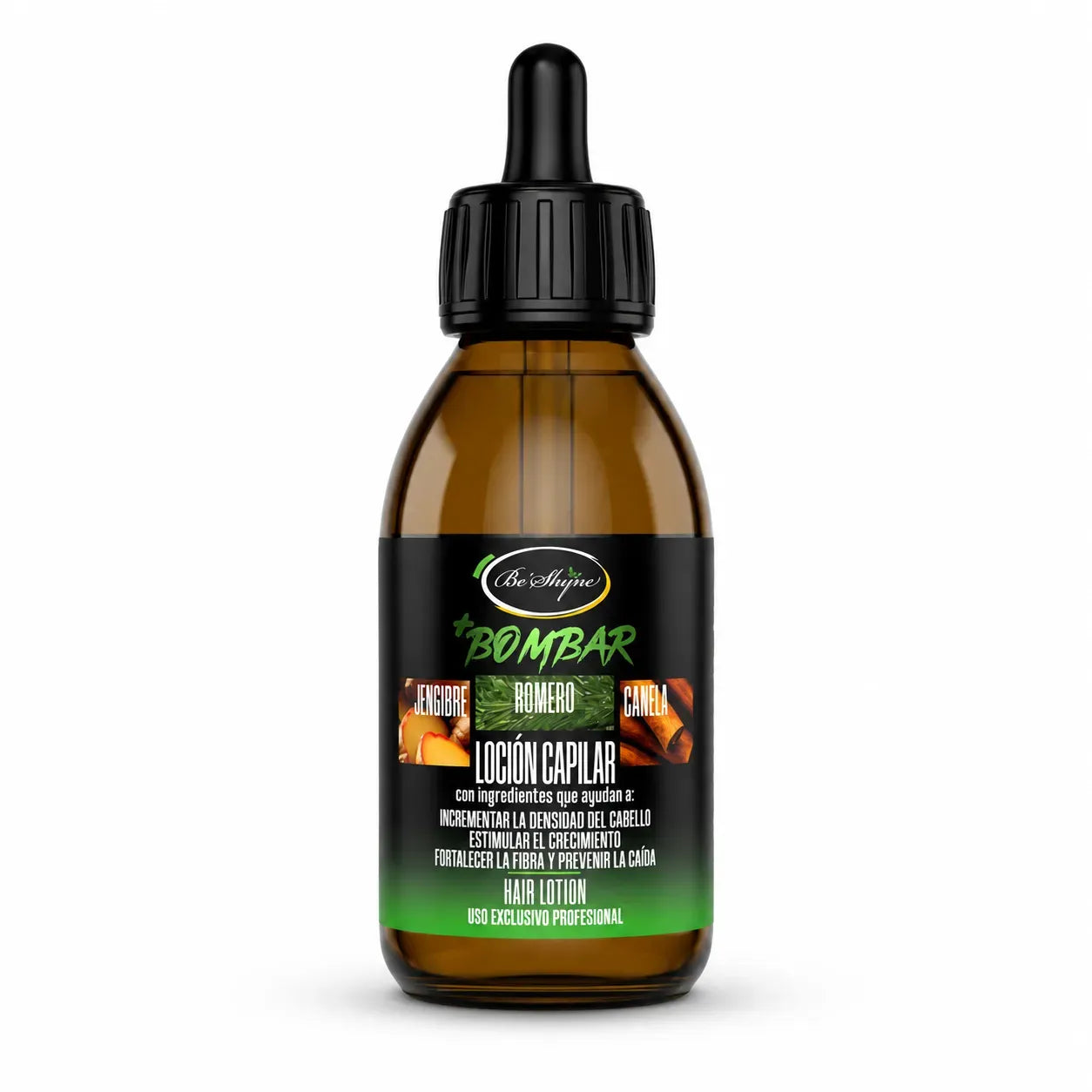 Be'Shyne +Bombar – Loción capilar para cabello con caída 125 ml