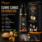 DISAAR – Champú Color Negro cubre Canas con Colágeno y Aceite de Argán 400ml