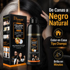 DISAAR – Champú Color Negro cubre Canas con Colágeno y Aceite de Argán 400ml