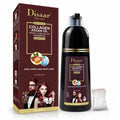DISAAR– Champú Color Rojo Borgoña con Colágeno y Aceite de Argán para Cabello y Barba 400ml