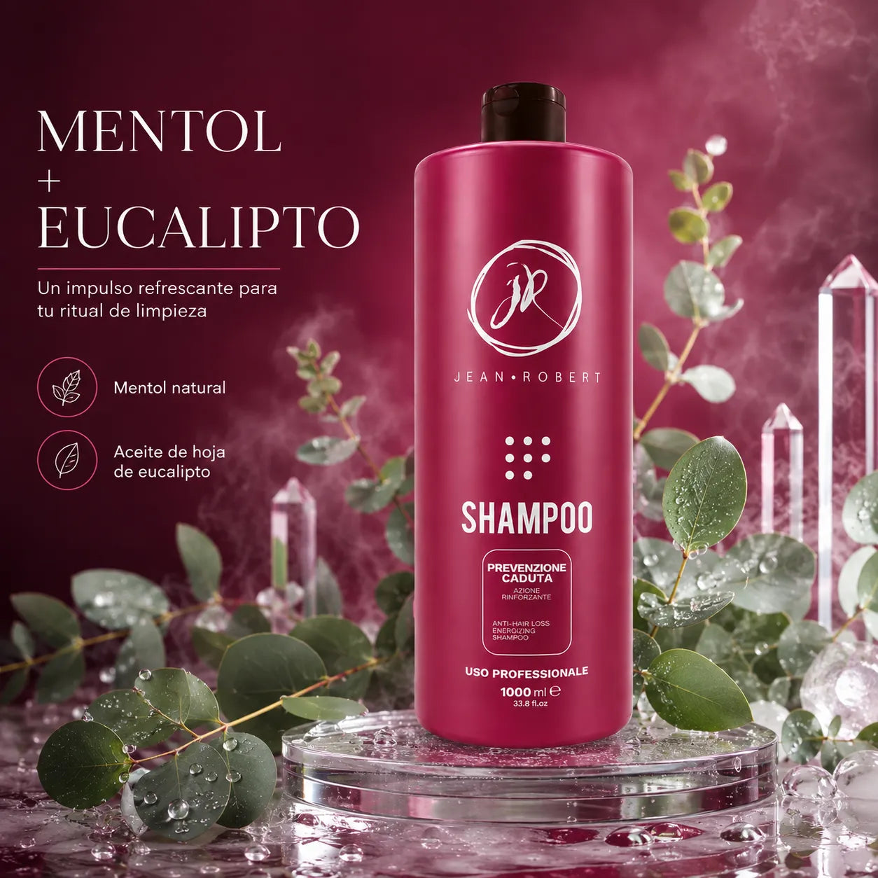 Jean Robert – Champú anticaída fortalecedor para cabello débil y fino 1000 ml