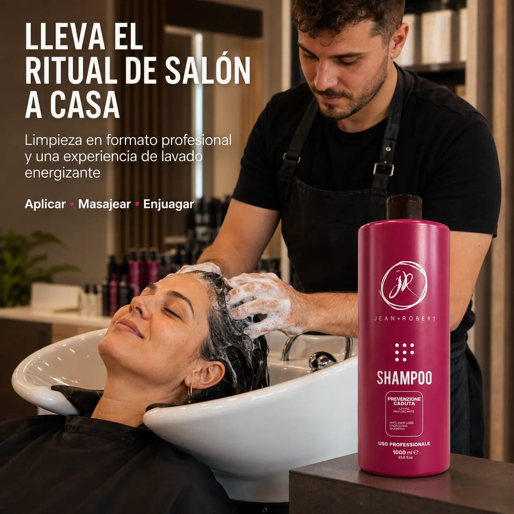 Jean Robert – Champú anticaída fortalecedor para cabello débil y fino 1000 ml
