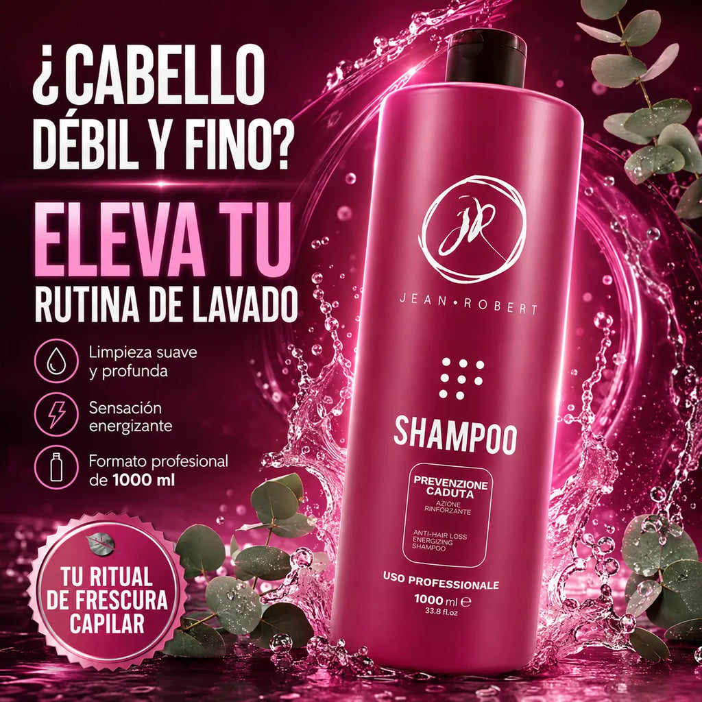 Jean Robert – Champú anticaída fortalecedor para cabello débil y fino 1000 ml