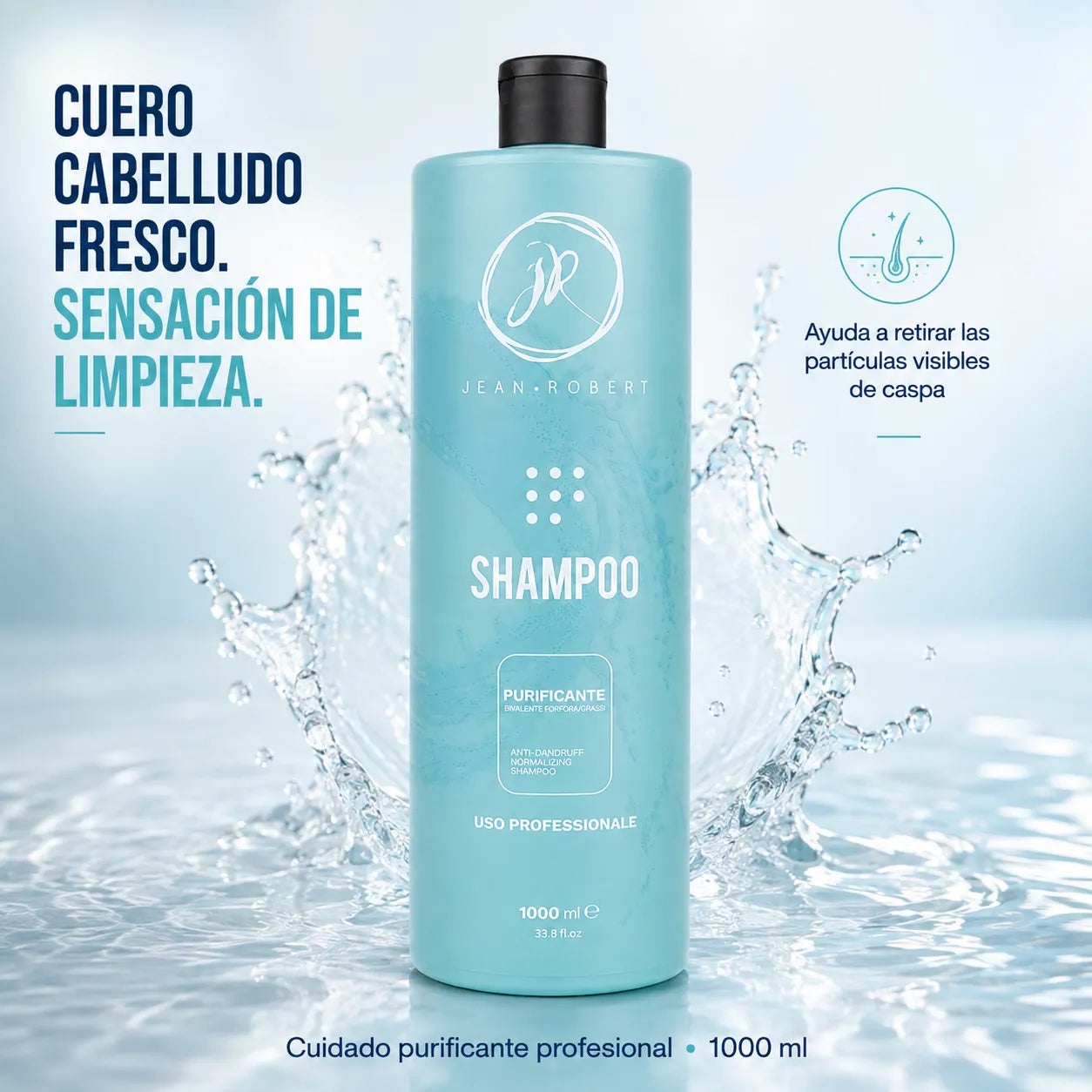 Jean Robert – Champú anticaspa dermopurificante 1000 ml