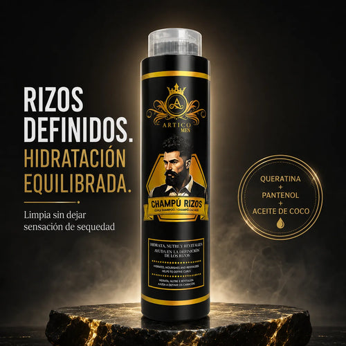 Ártico Men® – Champú para Cabello Rizado y Ondulado 400 ml