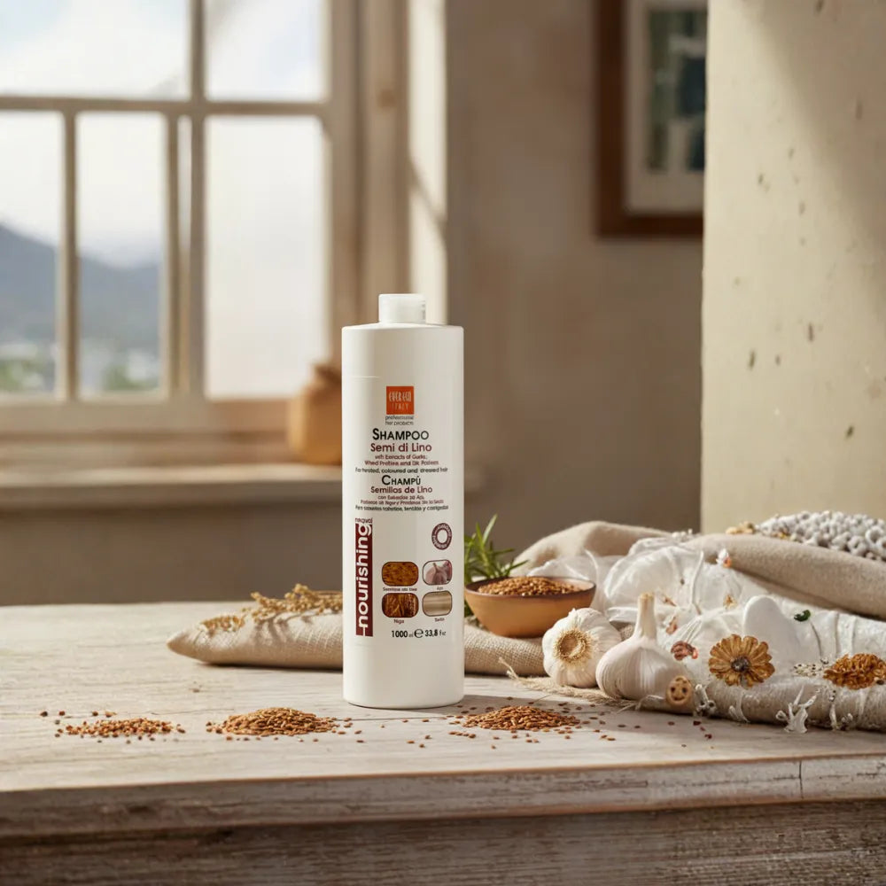 Champú de Semillas de Lino – Nutrición y Luminosidad Profesional | 1000 ml
