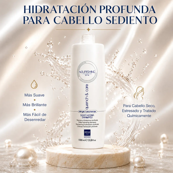 Ever Ego Italy– Champú Hidratante para Cabello Seco y Dañado con Irvingia Gabonensis 1000ml