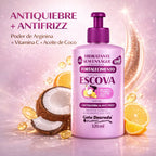 Gota Dourada – Crema de Peinar/Acondicionador Sin Enjuague con Arginina y Coco para Hidratación y Anti Frizz 320ml
