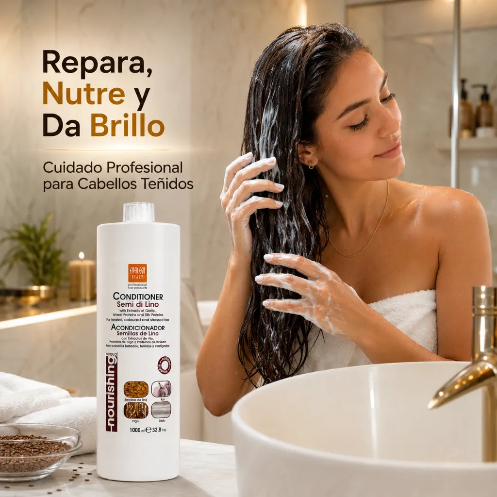 Acondicionador de Semillas de Lino – Suavidad y Brillo Profesional | 1000 ml
