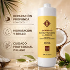 Champú Hidratante de Coco – 1000 ml | Repara, Nutre y Fortalece el Cabello Seco o Dañado