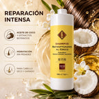 Champú Hidratante de Coco – 1000 ml | Repara, Nutre y Fortalece el Cabello Seco o Dañado