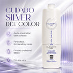 Ever Ego – Champú Silver Protector del Color con Aloe Vera para Cabello Teñido o con Canas 1000ml