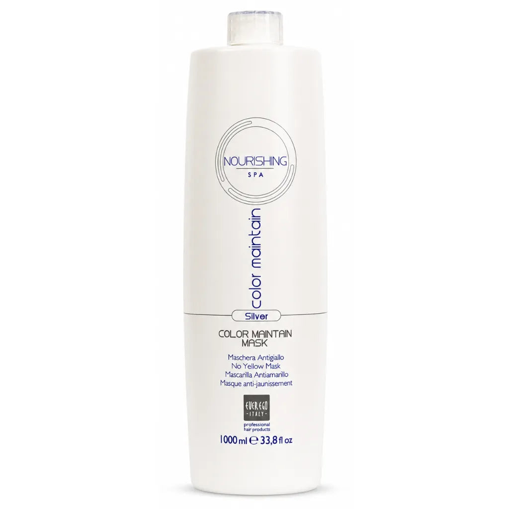 Ever Ego – Champú Silver Protector del Color con Aloe Vera para Cabello Teñido o con Canas 1000ml