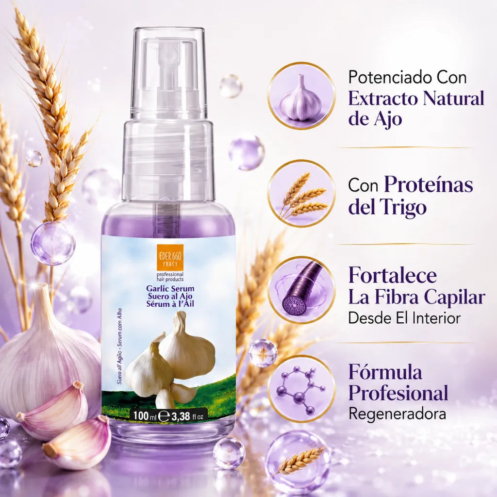 Serum Capilar al Ajo – Cristales Líquidos Regenerantes | 100 ml