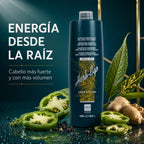 Champú Energizante al Extracto de Pimiento – Fuerza y Vitalidad para Cabellos Finos y Débiles | 1000 ml