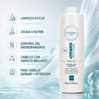 Ever Ego Italy – Champú Restructurante con Leche y Colágeno para Cabello Encrespado y Dañado 1000ml