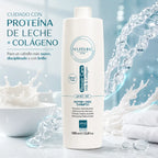 Ever Ego Italy – Champú Restructurante con Leche y Colágeno para Cabello Encrespado y Dañado 1000ml