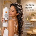 Champú de Semillas de Lino – Nutrición y Luminosidad Profesional | 1000 ml