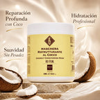 Mascarilla Reestructurante de Coco – Nutrición, Suavidad y Volumen sin Engrasar | 1000/300 ml