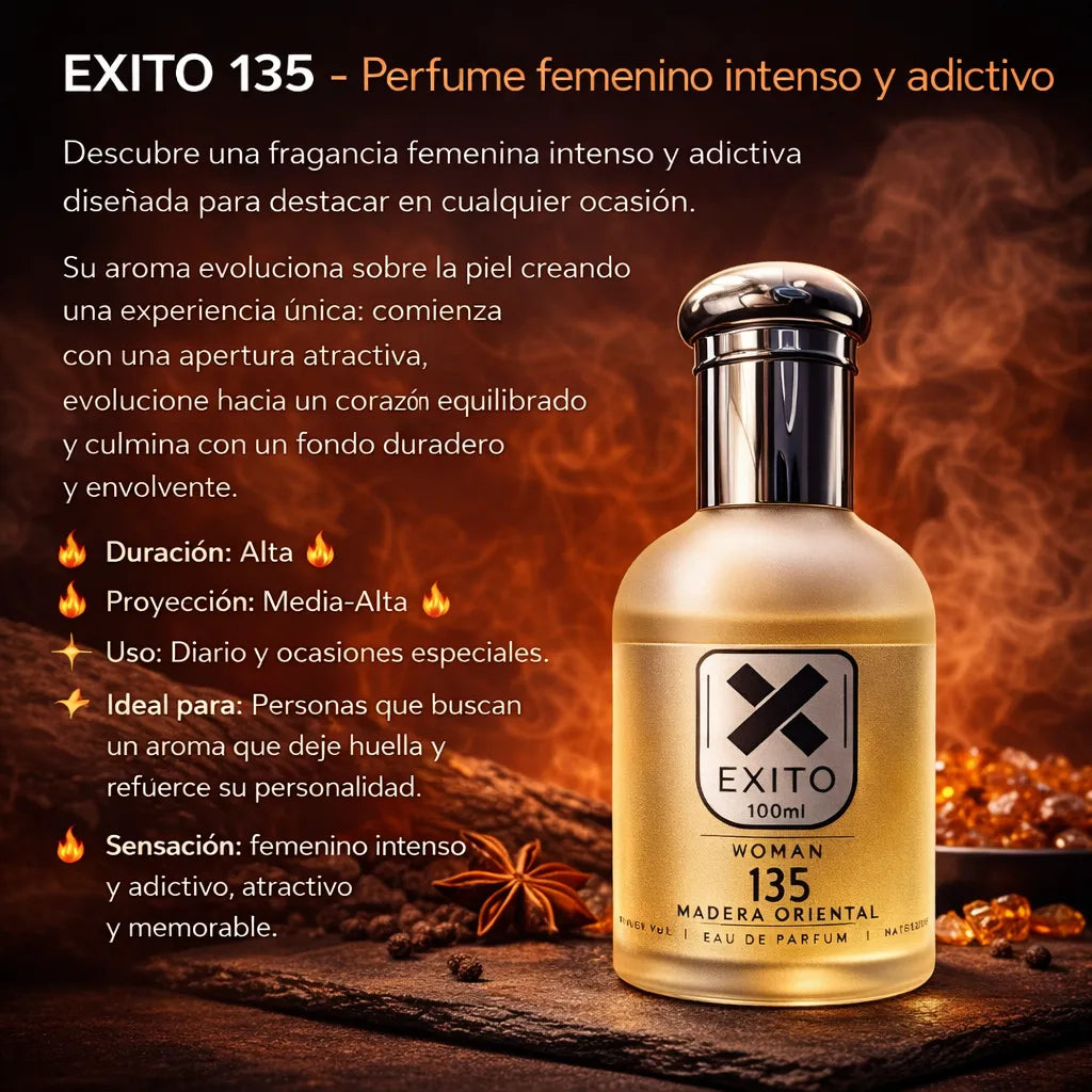 EXITO 135 - Perfume femenino intenso y adictivo