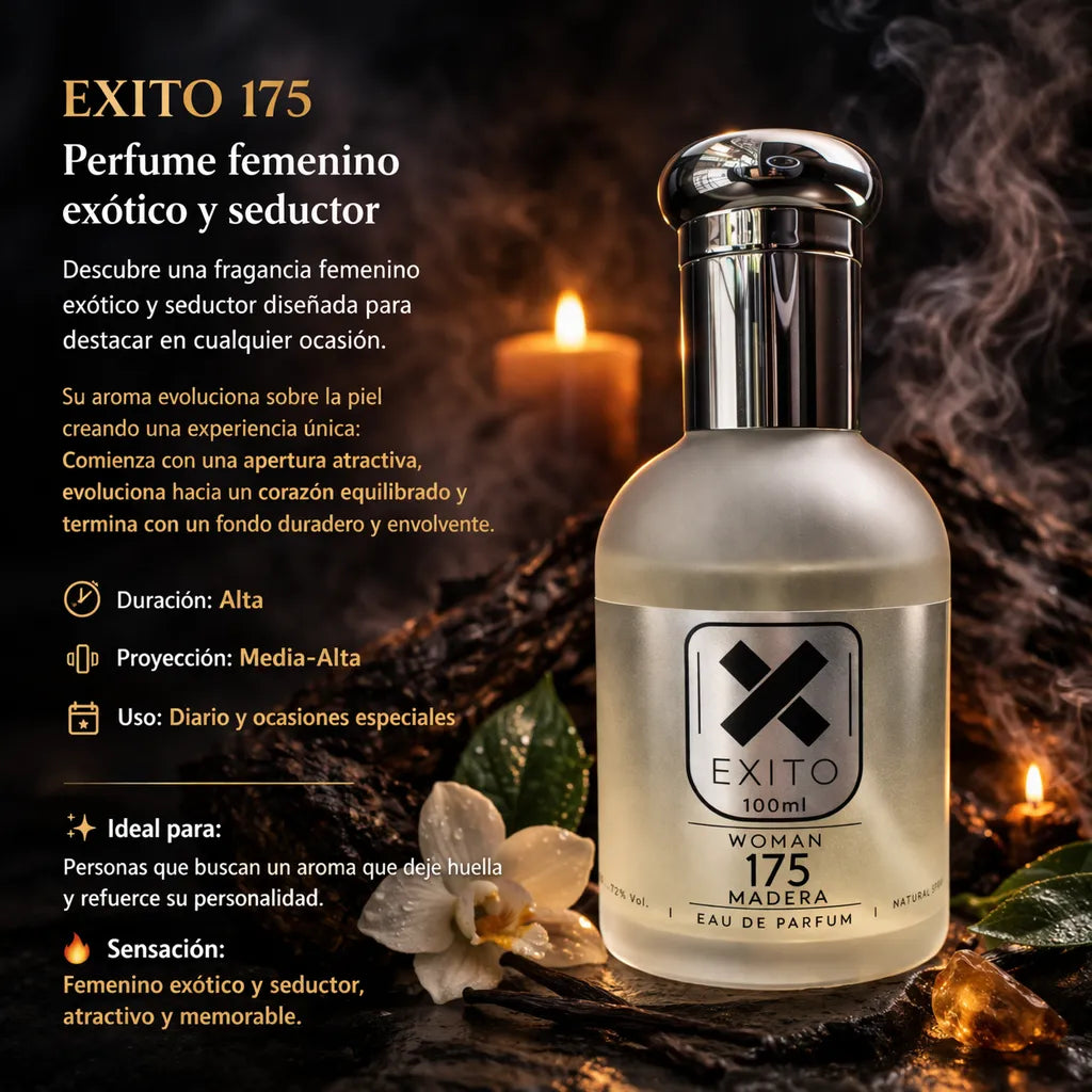 EXITO 175 - Perfume femenino exótico y seductor