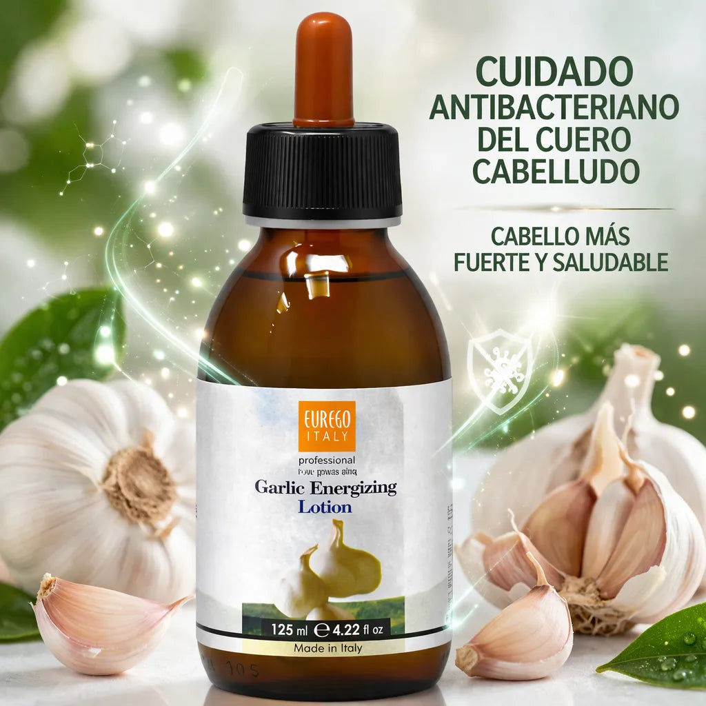 Ever Ego Italy – Loción Capilar Energizante de Ajo Fortalecedora para Cuero Cabelludo 125 ml