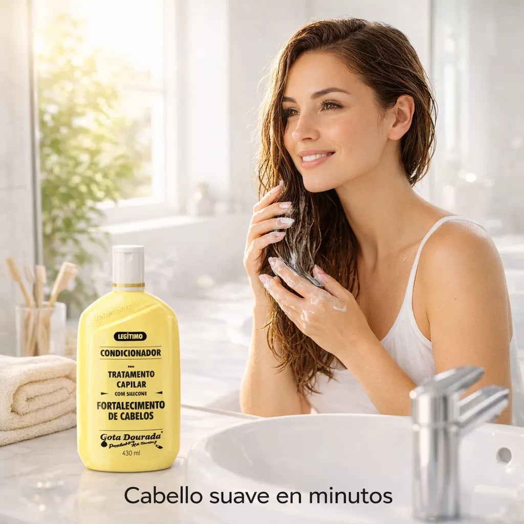 Gota Dourada – Acondicionador Fortalecedor con Extracto de Hierbas para Cabello Débil 430ml
