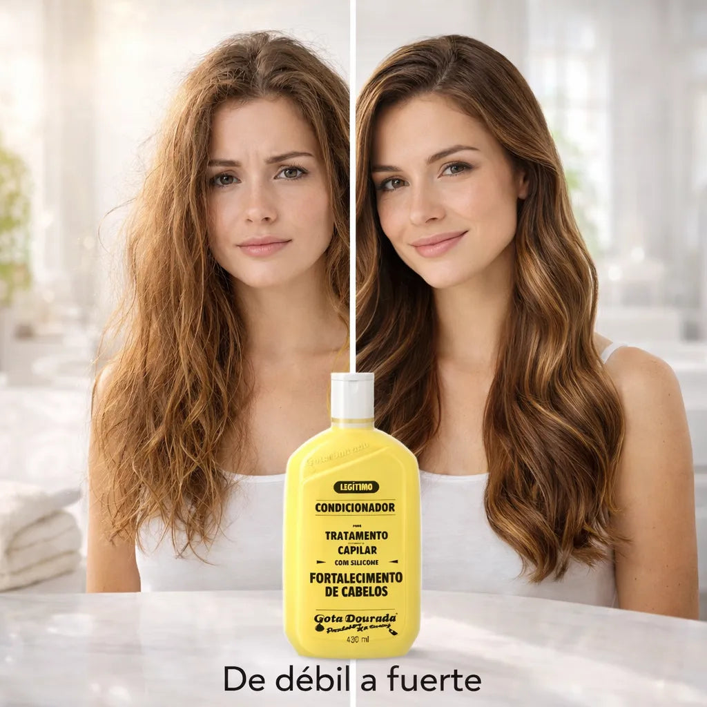 Gota Dourada – Acondicionador Fortalecedor con Extracto de Hierbas para Cabello Débil 430ml