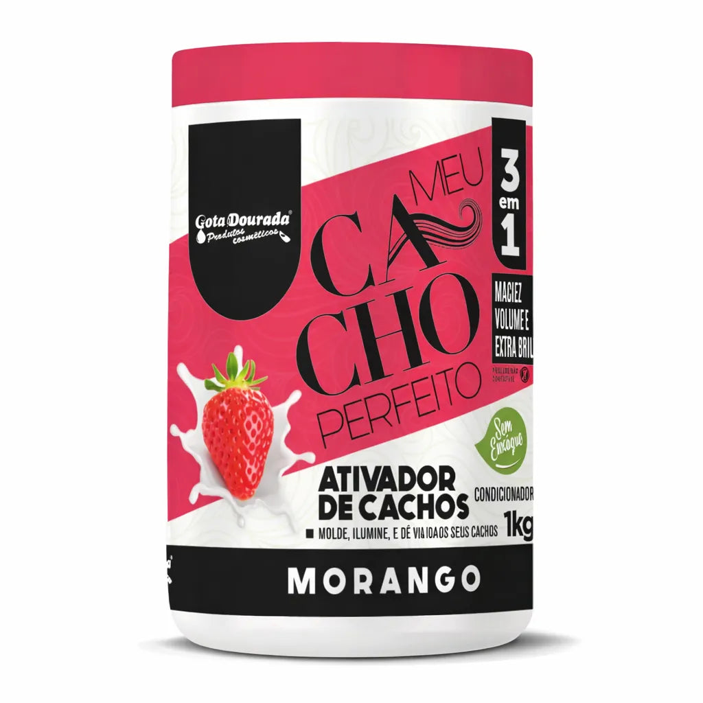 Gota Dourada – Activador de Rizos con Fresa Definición e Hidratación 1Kg