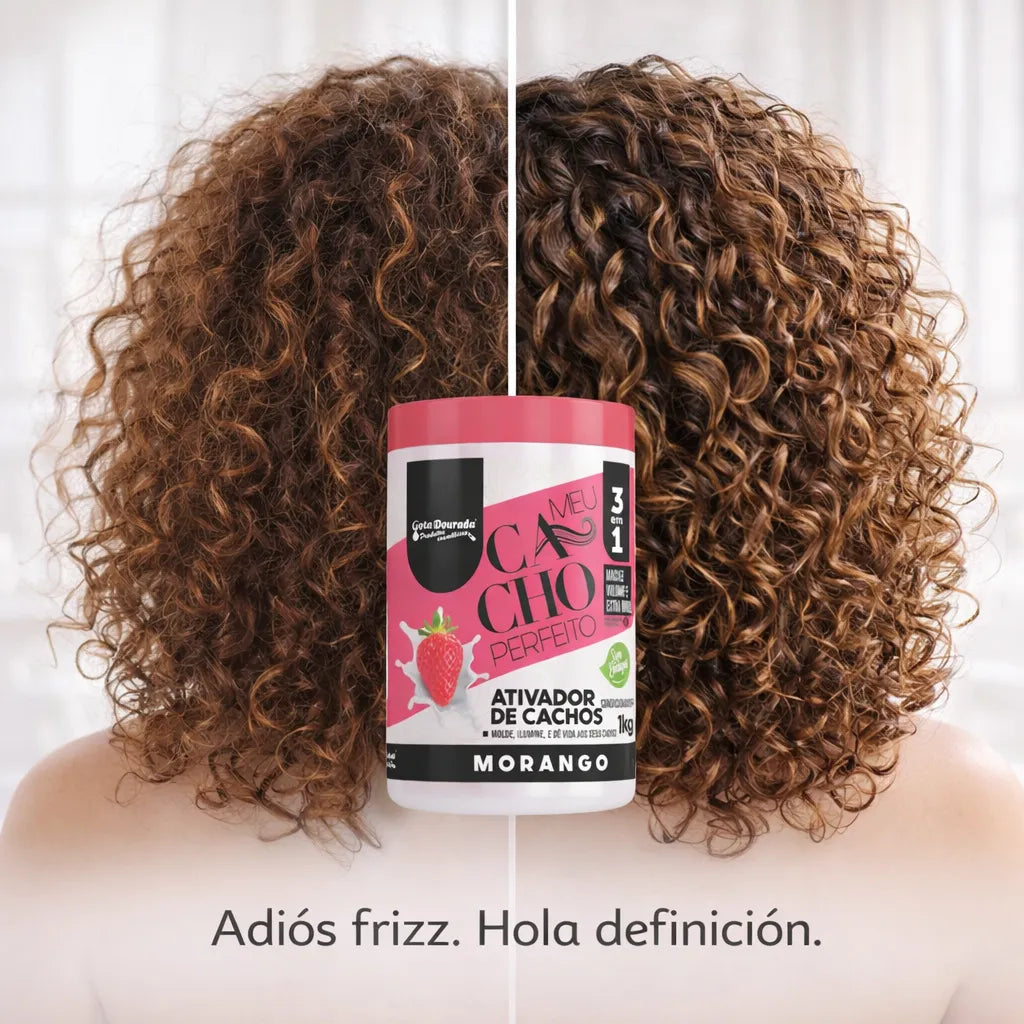 Gota Dourada – Activador de Rizos con Fresa Definición e Hidratación 1Kg