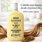Gota Dourada – Champú Fortalecedor Anticaspa con Ajo para Cabello Débil 430ml