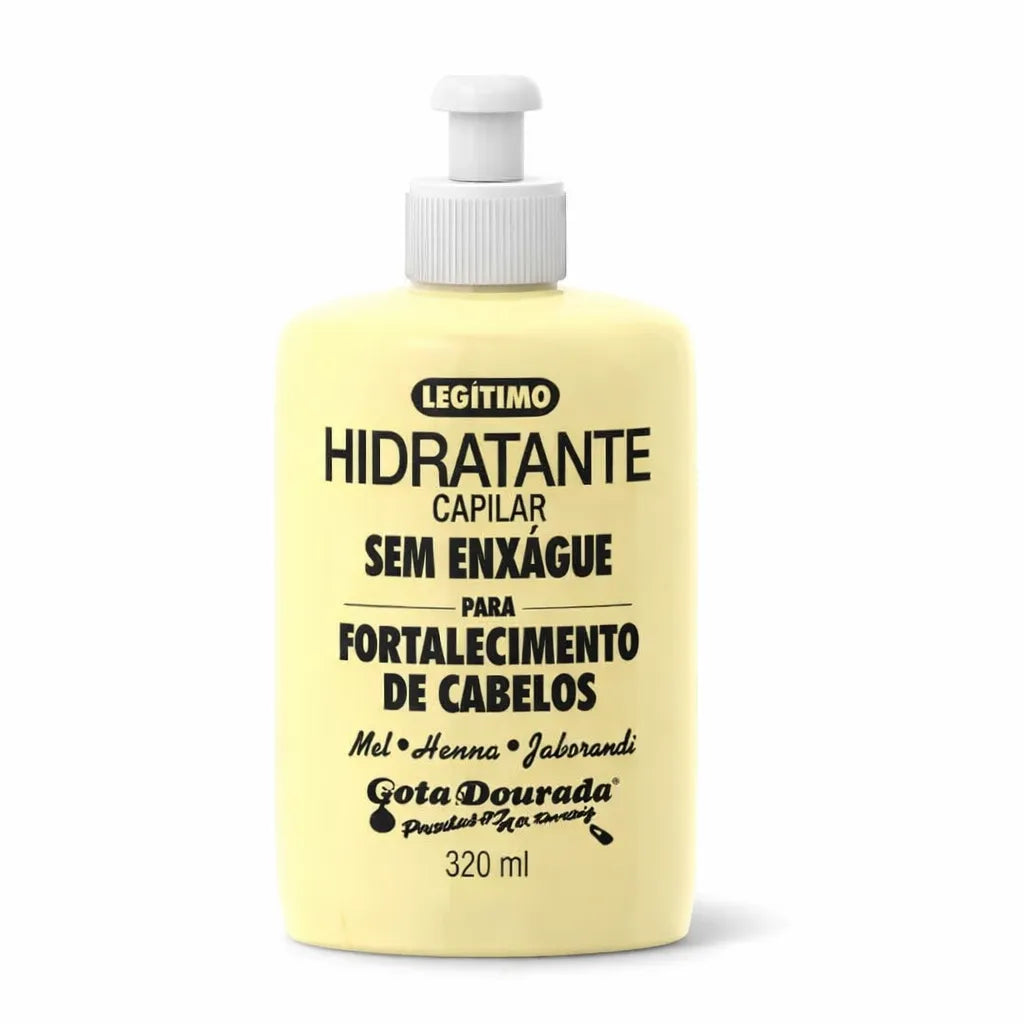 Gota Dourada – Leave-in Hidratante Capilar Fortalecedor con Miel para Cabello Dañado 320ml