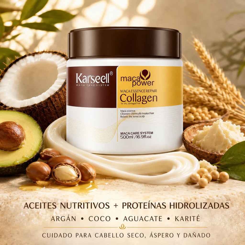 Karseell – Mascarilla capilar de colágeno para cabello seco y dañado 500 ml